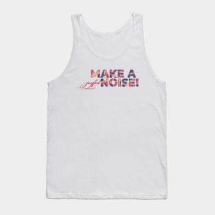 Make A Joyful Noise - Papercut Text Design Tank Top